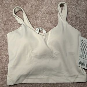 Lululemon align crop tank white opal size 6
